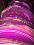 Agate Slice ( 6 - 7 Inches Long ) Size # 7 Grade A Round - Natural Crystal Slab - Polished Sliced Agates Tray Plate Slabs Coaster Amazing Crystals