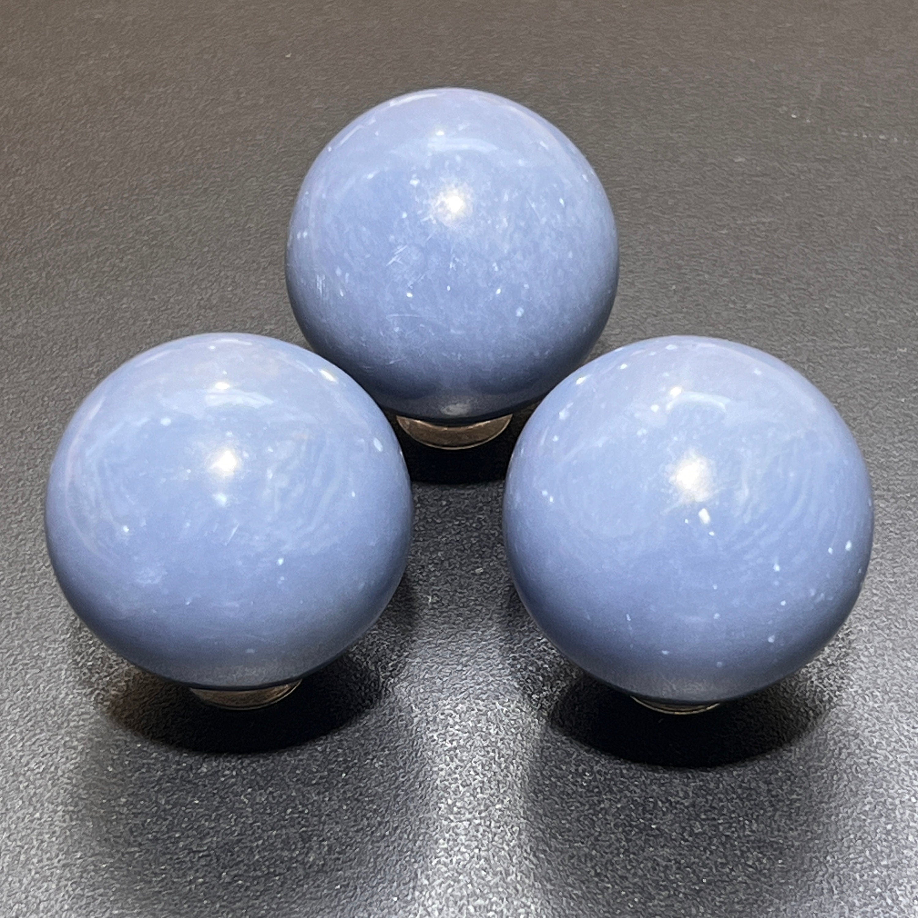 Blue Angelite Crystal Sphere (1.5 Inch) Wholesale Carving Amazing Crystals