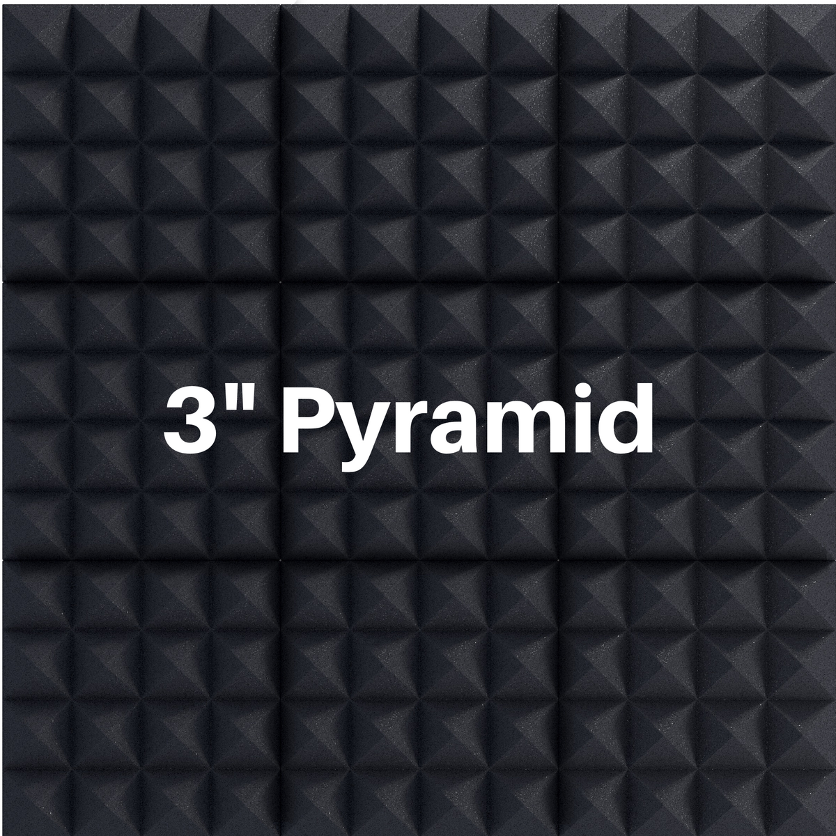 3 Inch Acoustic Foam Pyramid Style Panels - 13 Color Options SoundAssured