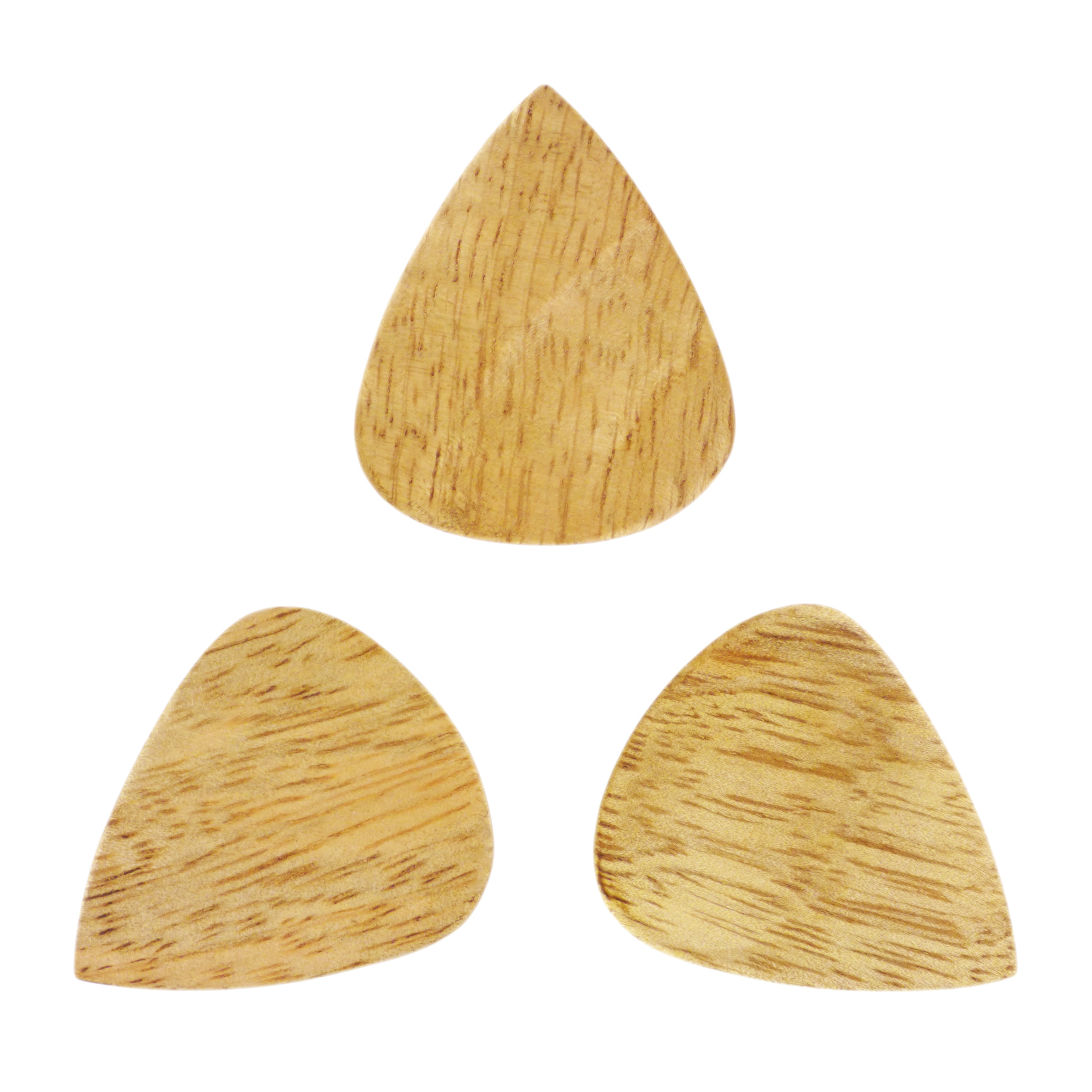 Mango Wood Guitar Or Bass Pick - 3.0 mm Ultra Heavy Gauge - 351 Groove Shape - Natural Finish Handmade Specialty Exotic Plectrum Exotic Plectrums