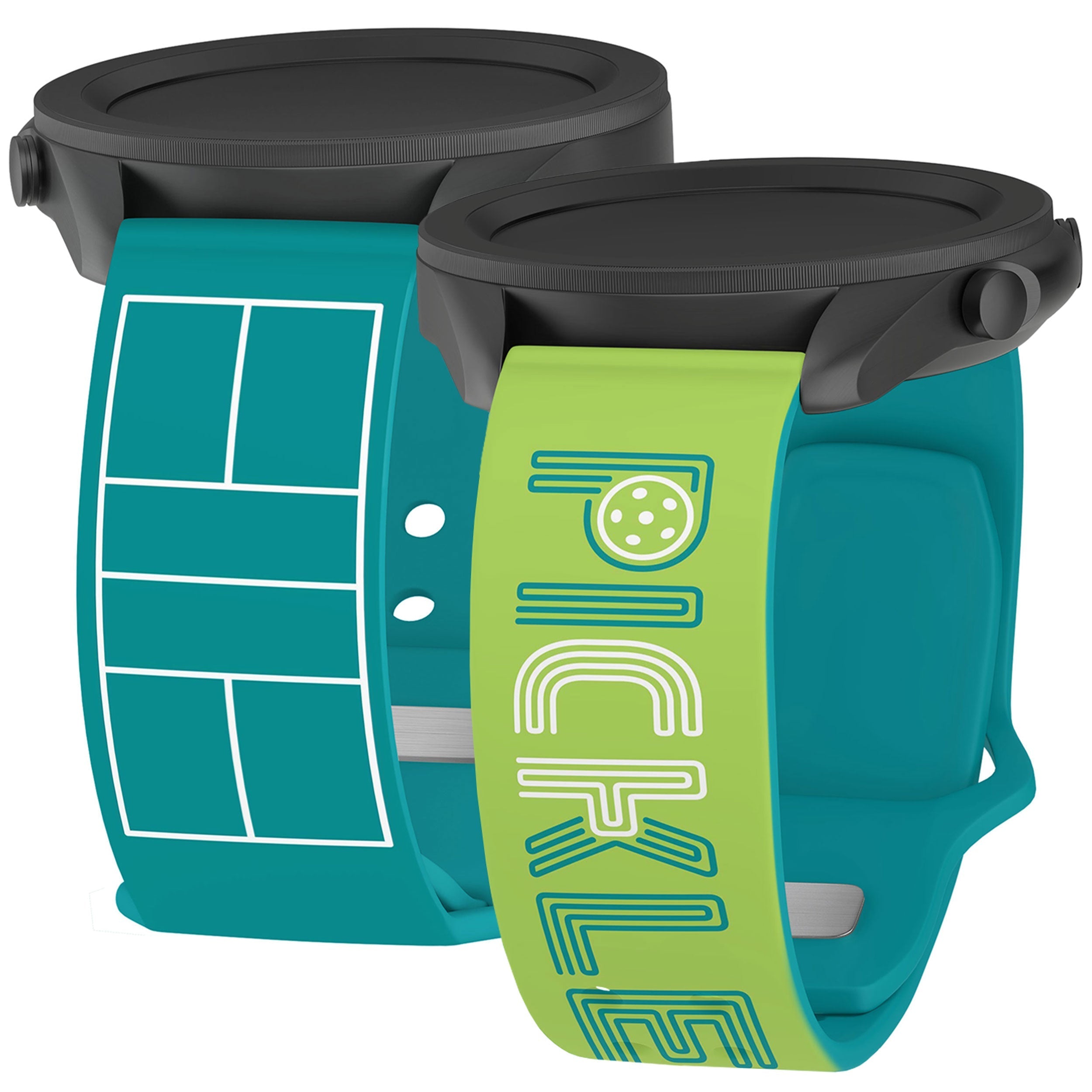 Pickleball HD  Watchband for Samsung, Garmin, Fossil, and More Affinity Bands