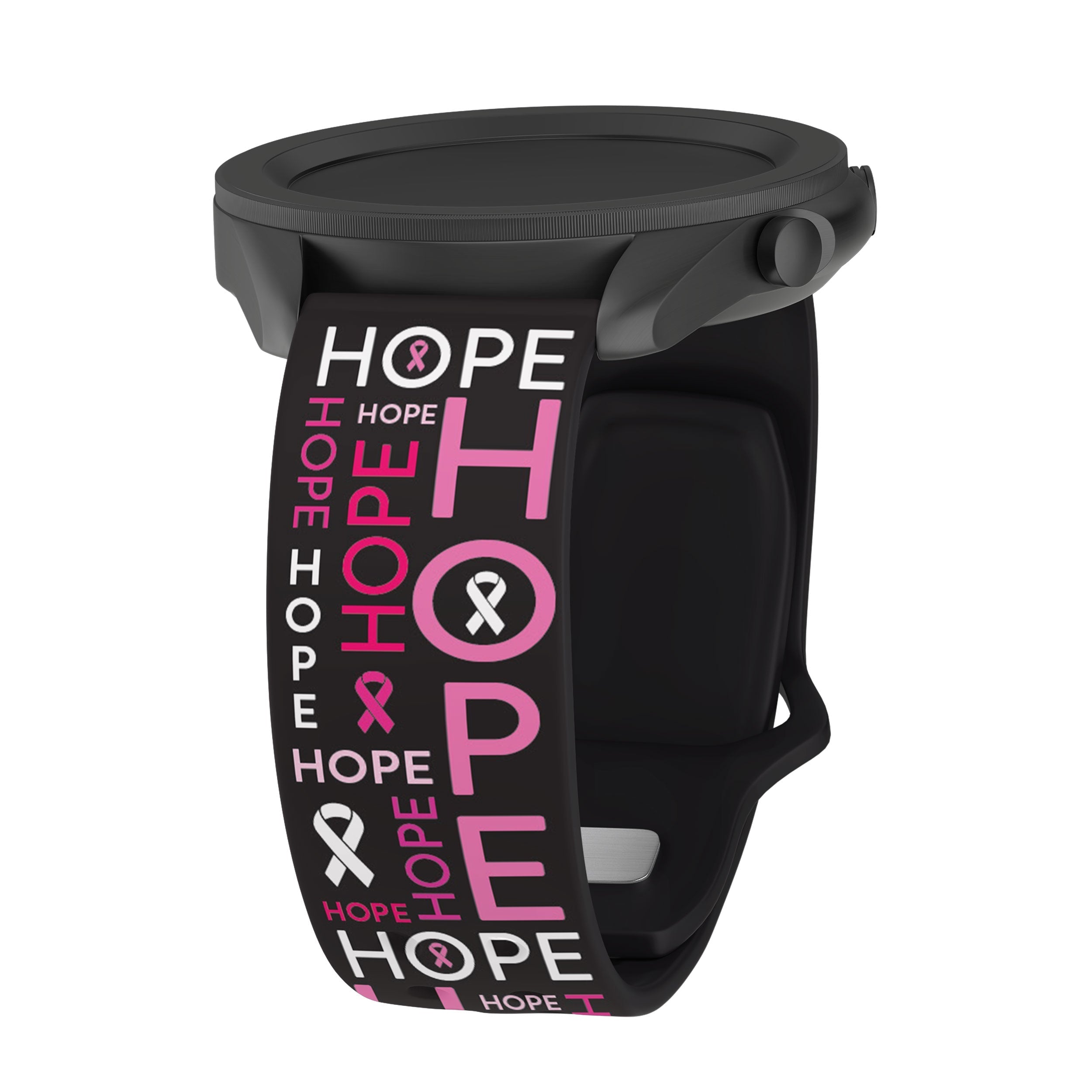 Breast Cancer Awareness HD  Watchband for Samsung, Garmin, Fossil, and More Affinity Bands