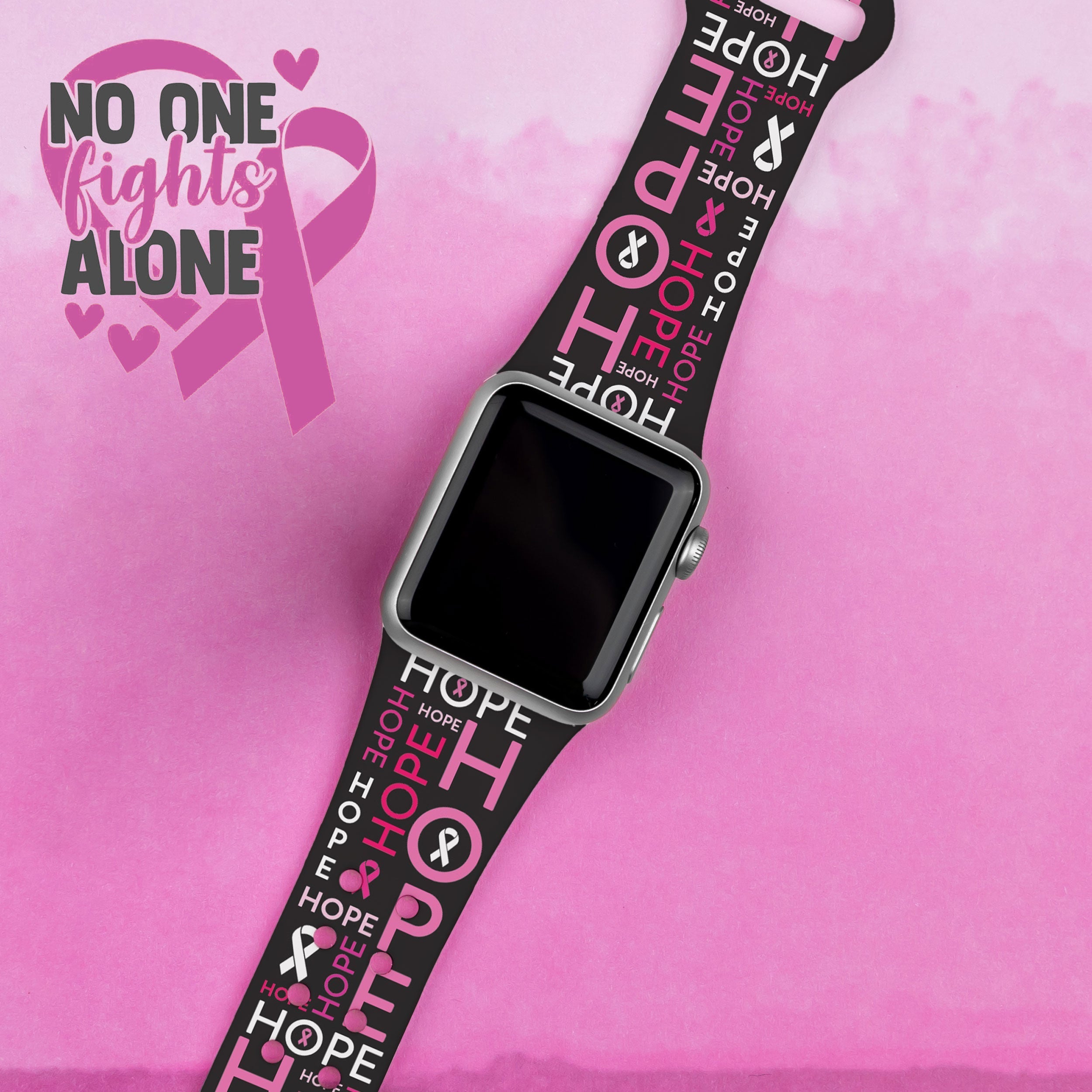 Breast Cancer Awareness HD Apple Watch Band Affinity Bands