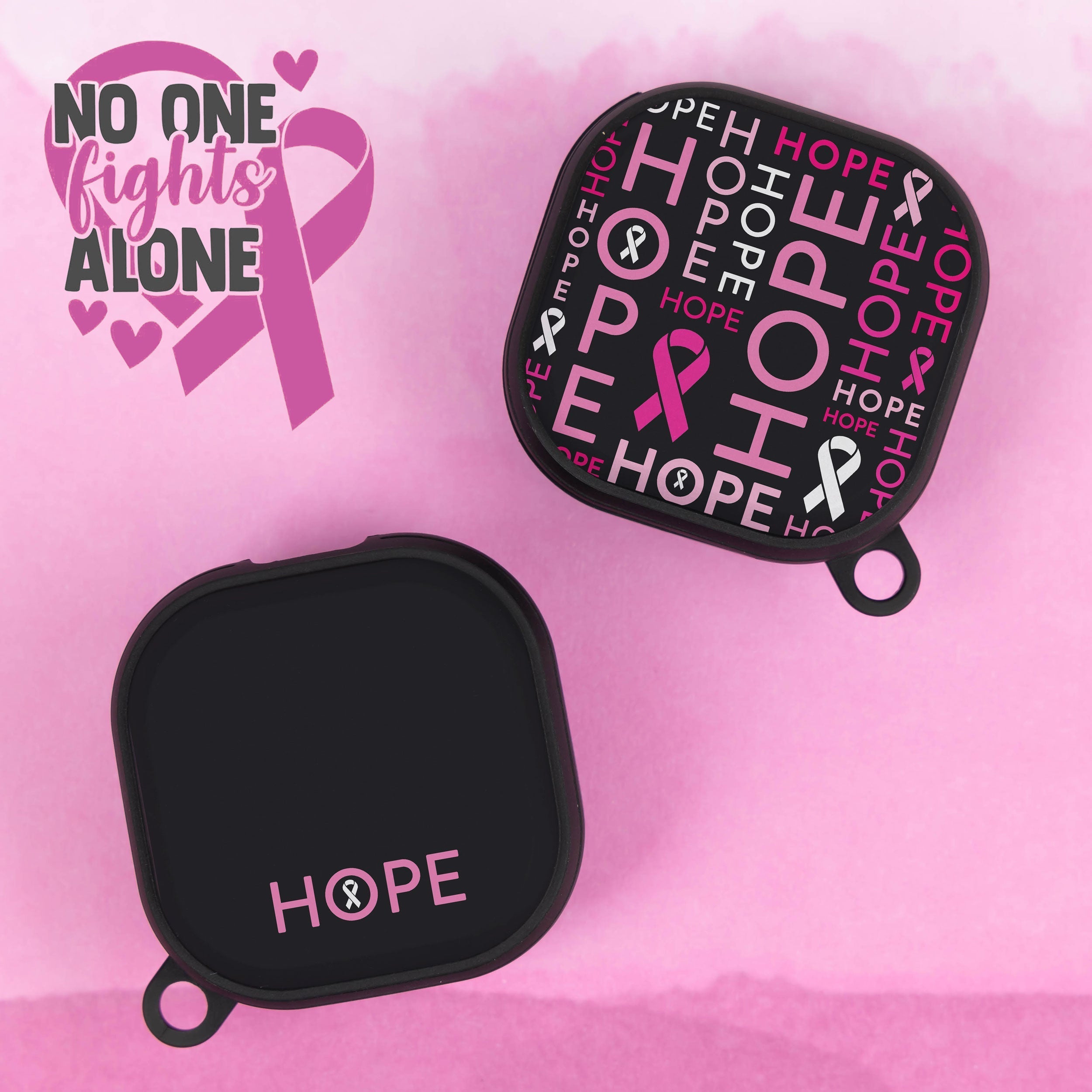 Breast Cancer Awareness HDX Samsung Galaxy Buds Pro & Buds Live Case Cover Affinity Bands