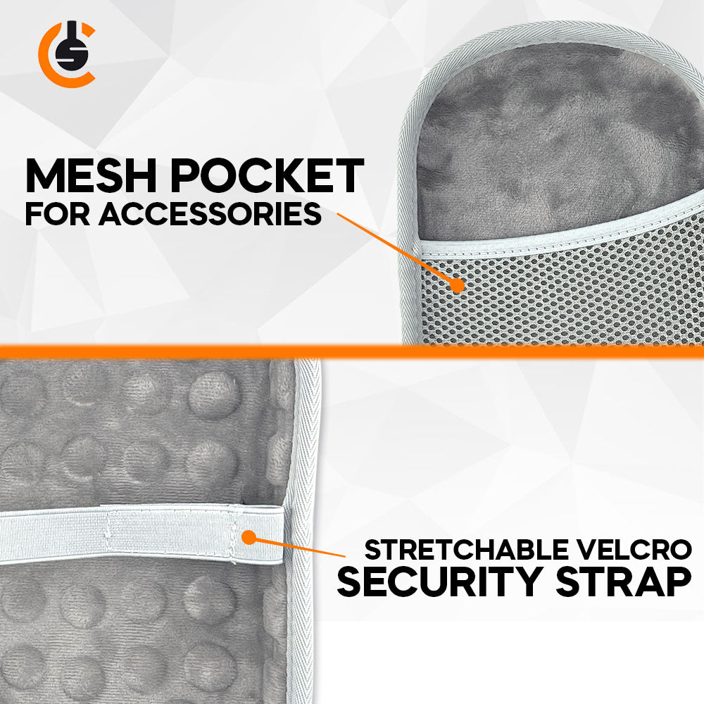 CentralSound EVA Hard Zippered Headphones Protective Carrying Case - Black CentralSound