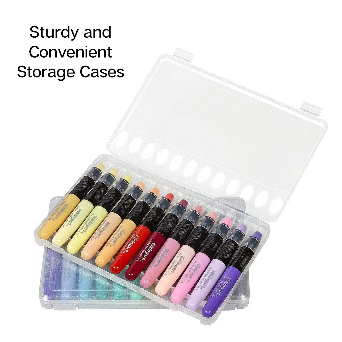 Mixed Media Gel Stick Crayons - 24 Pastel Colors KINGART