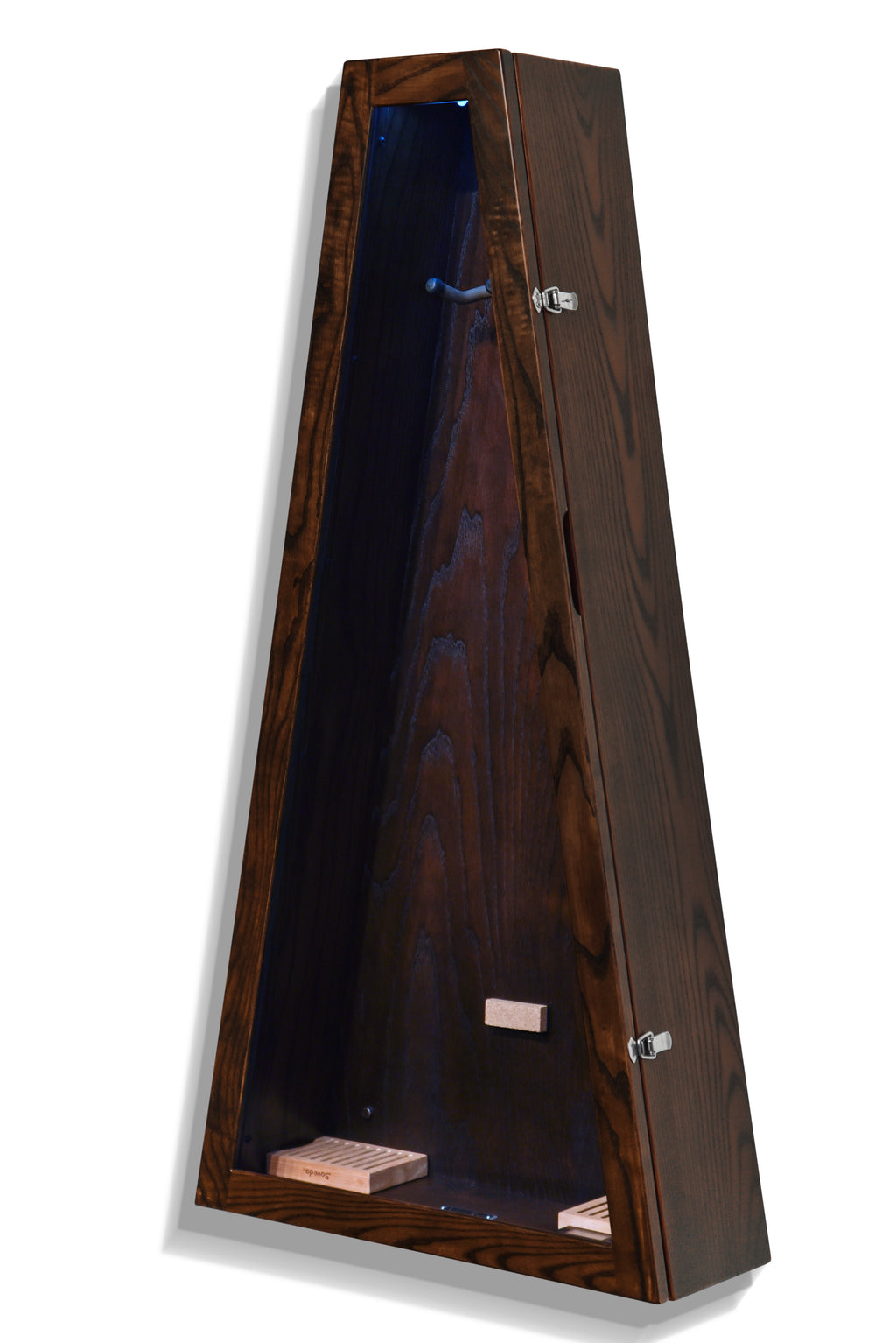 ClimaCase Triangle Humidor - Northern White Ash with Onyx Stain Acoustic Remedy Cases