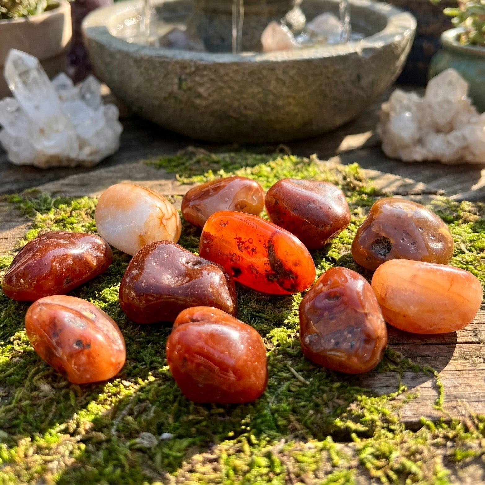 Large Carnelian Red Agate Crystal Tumbled Stones (By The Piece or Pound) Amazing Crystals