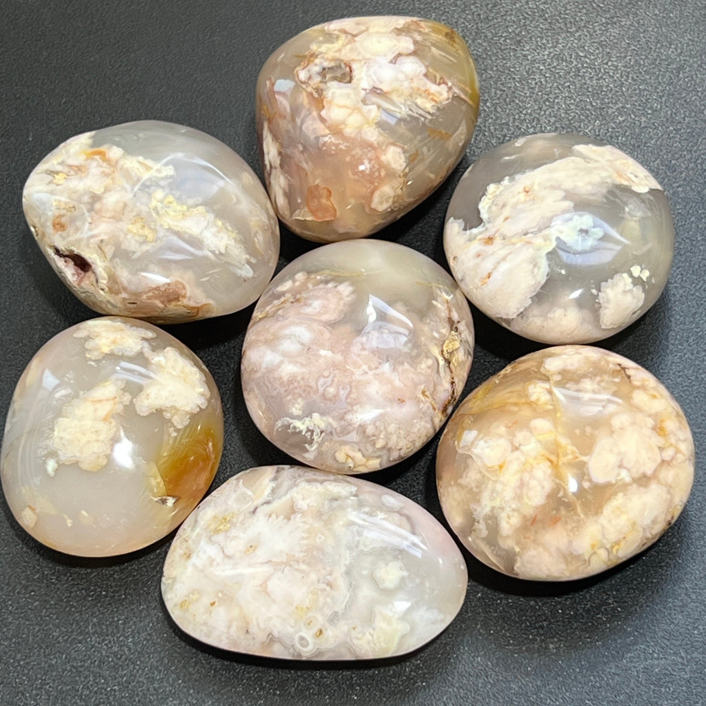 Flower Agate Crystal Palm Stone Carving Amazing Crystals