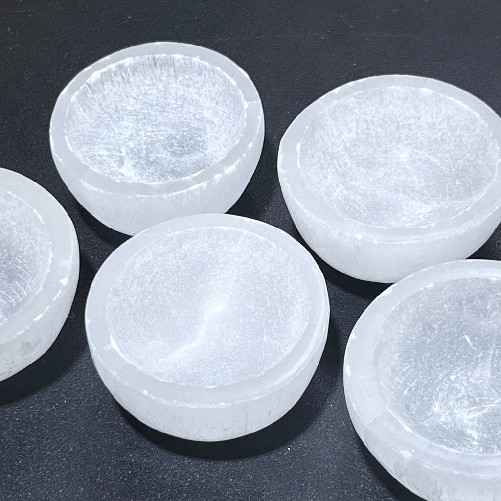 Selenite Mini 2-Inch Bowls Wholesale Gemstone Decor Carving Amazing Crystals