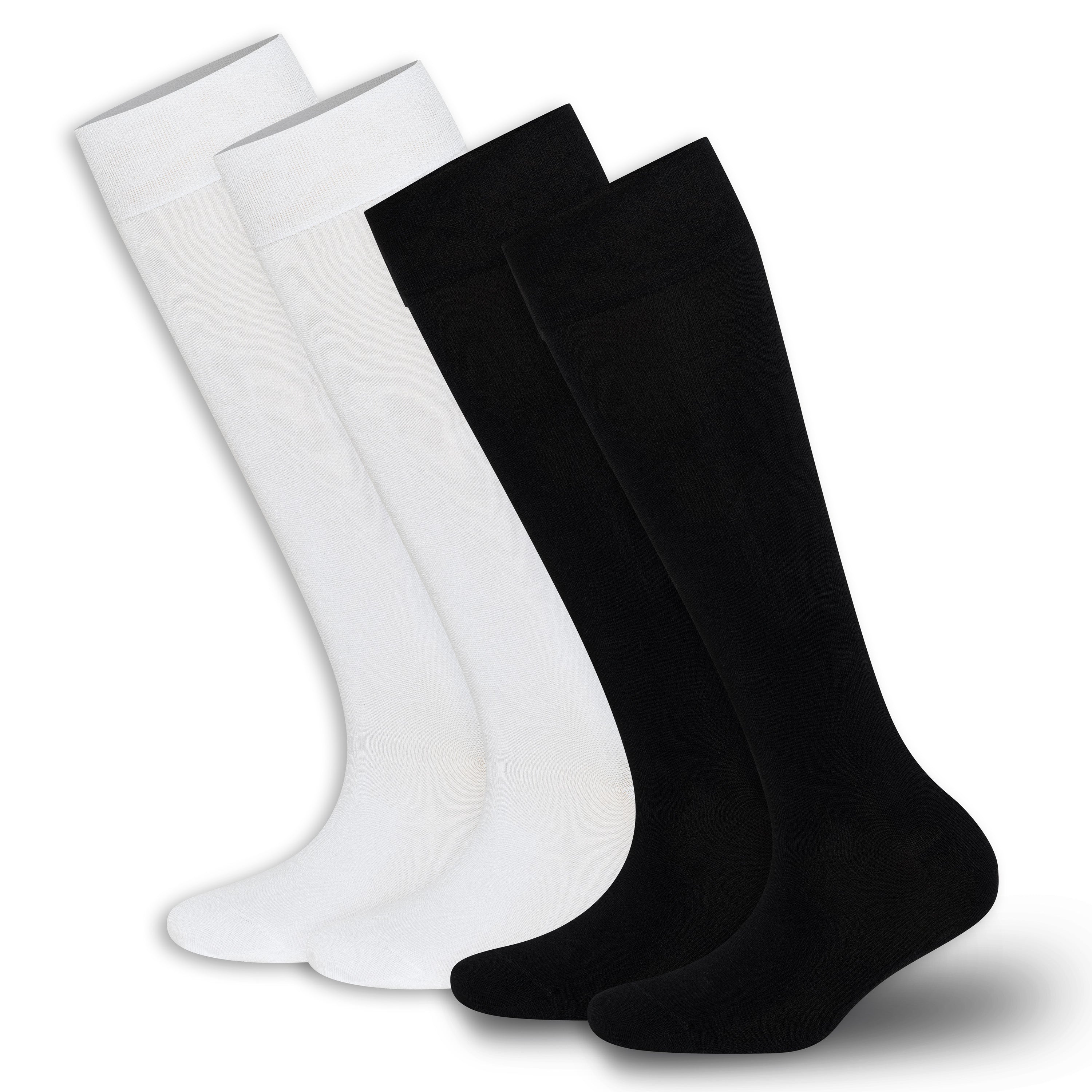 Women’s Bamboo Knee-High Socks 4-Pack – Soft & Breathable Bambooven
