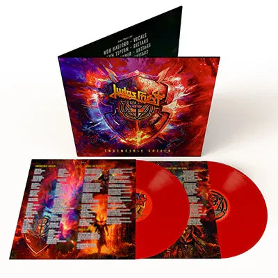 Judas Priest - Invincible Shield [Indie Exclusive Limited Edition Red 2LP] Pale Blue Dot Records