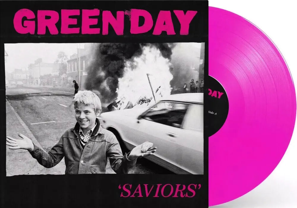 Green Day - Saviors - Limited Neon Pink Colored Vinyl [LP] Pale Blue Dot Records