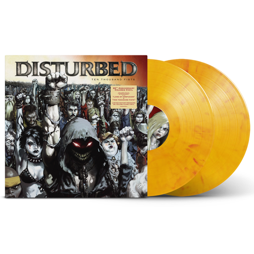 Disturbed - Ten Thousand Fists (20th Anniversary) - [Yellow Flame 2LP] Pale Blue Dot Records