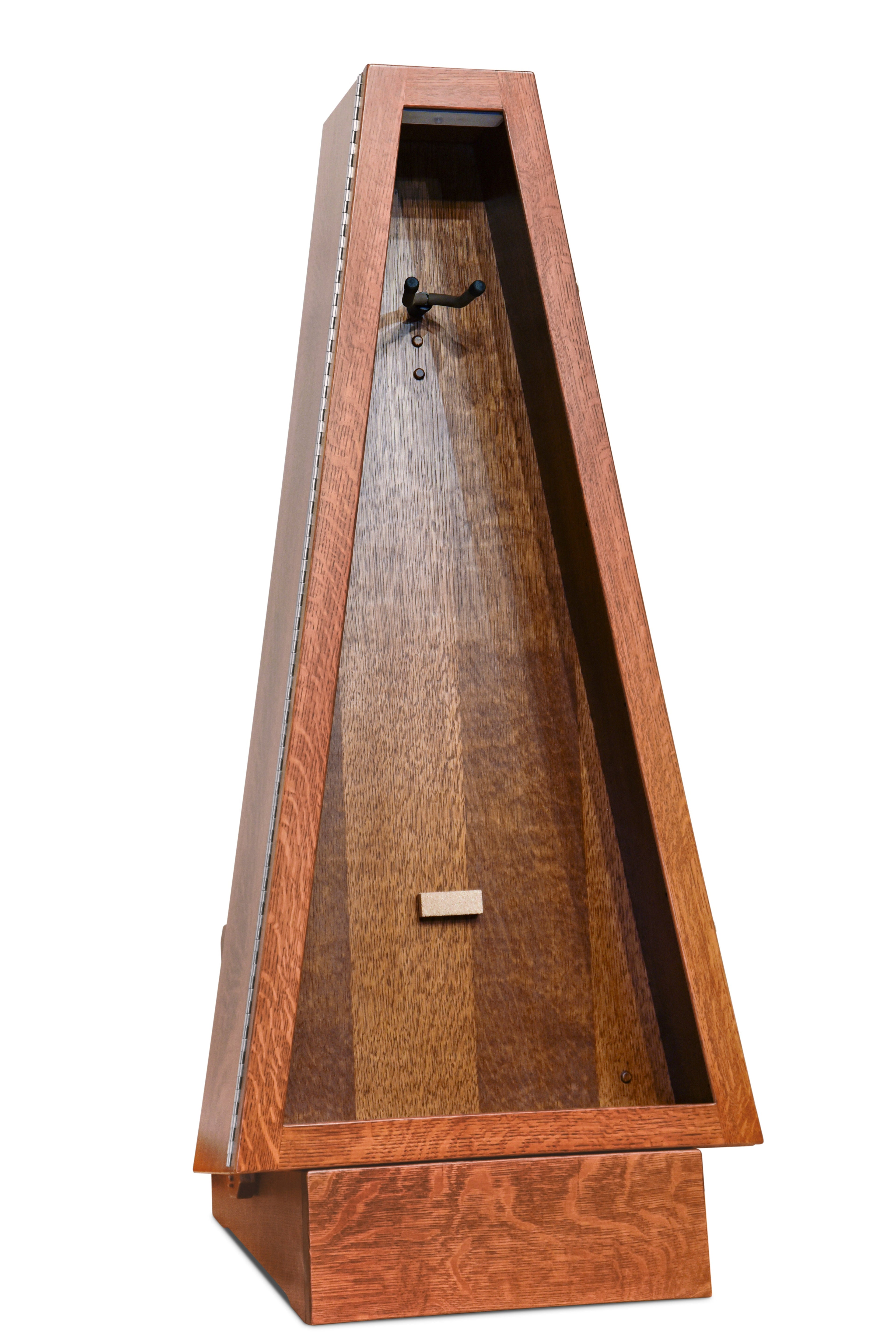 ClimaStand Triangle Humidor with Base - Quartersawn White Oak with Boston Stain Acoustic Remedy Cases