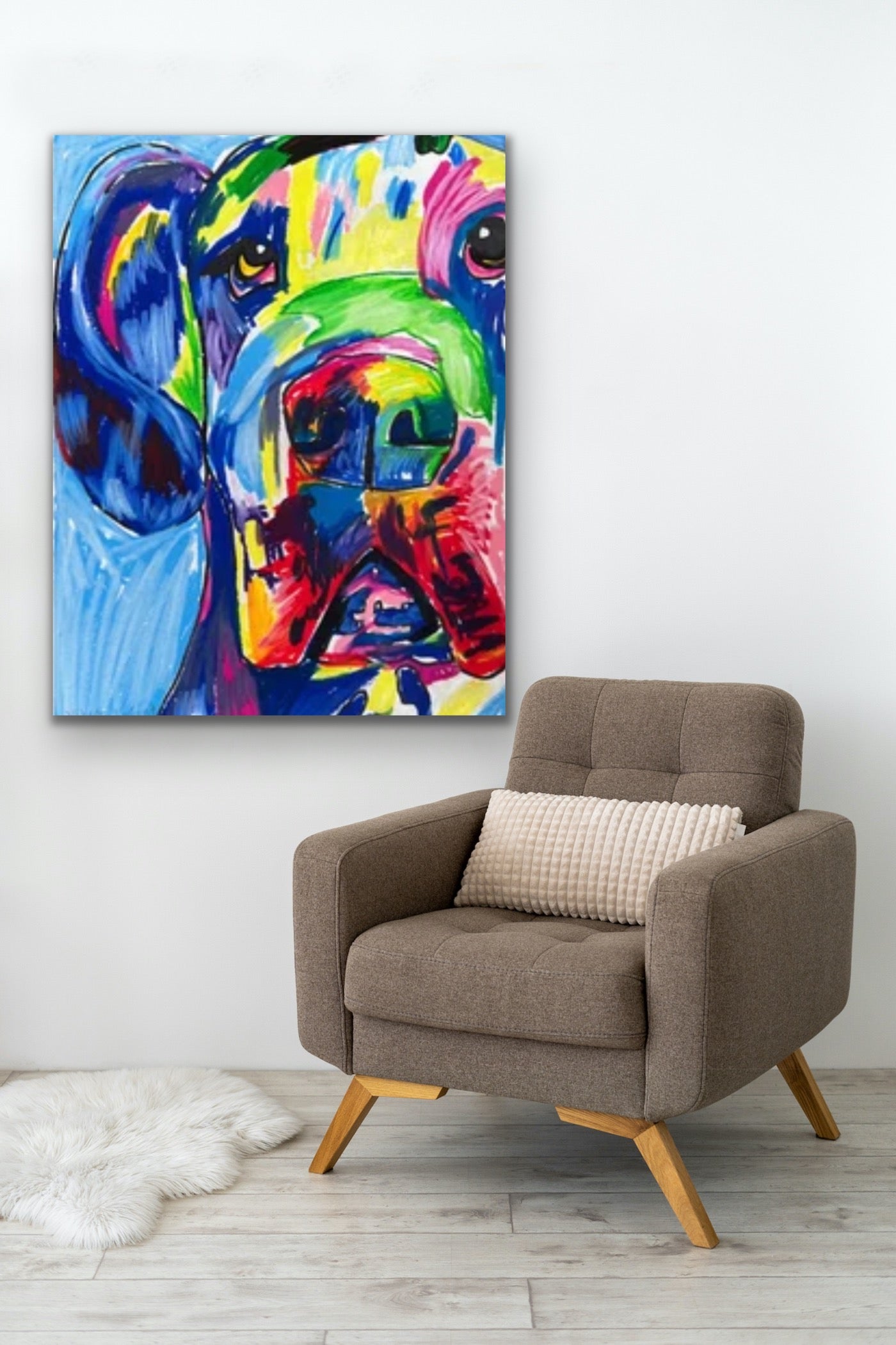 Colorful Great Dane - Art Prints Vichy's Art