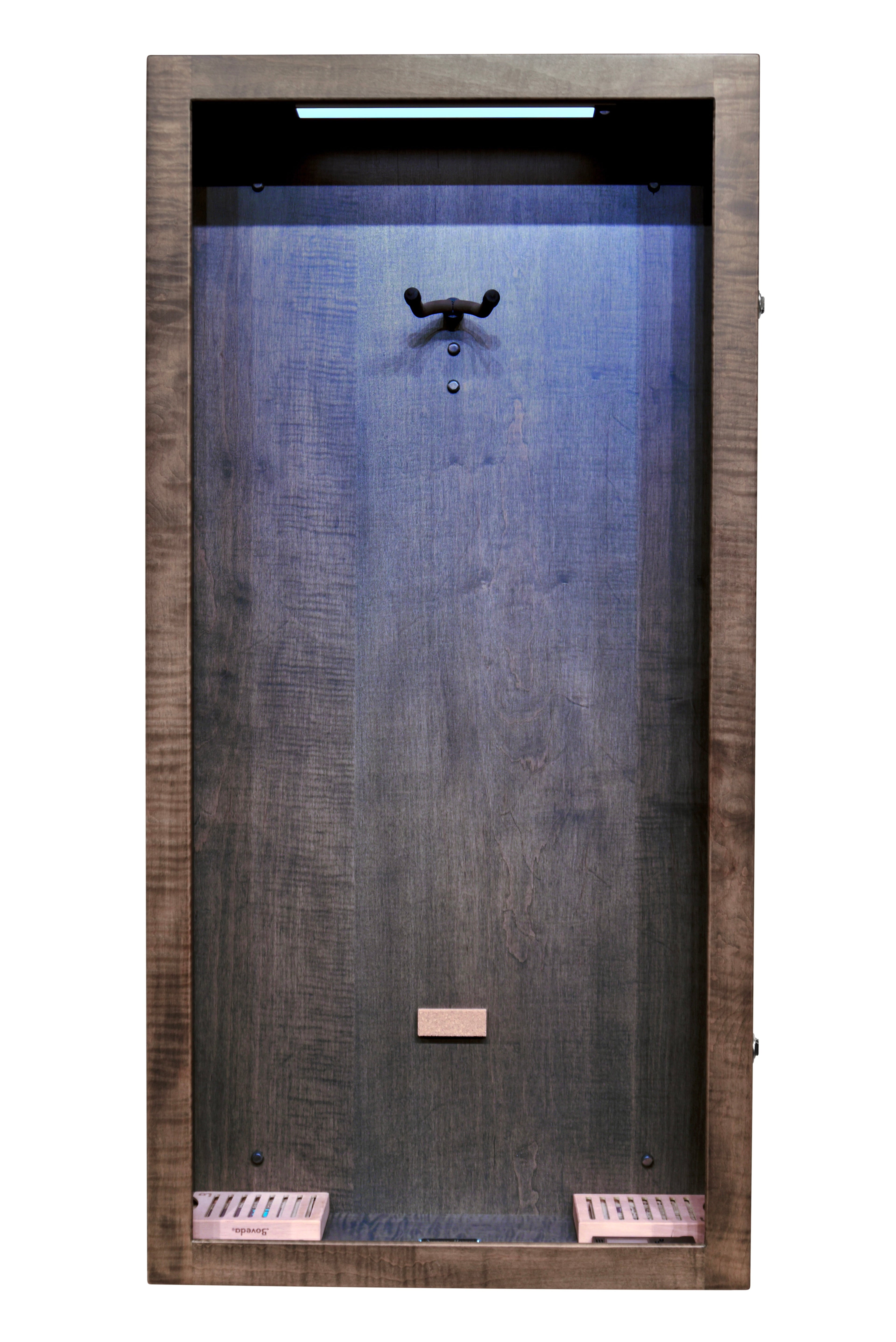 ClimaCase Rectangle Humidor - Flamed Maple with Antique Slate Stain Acoustic Remedy Cases