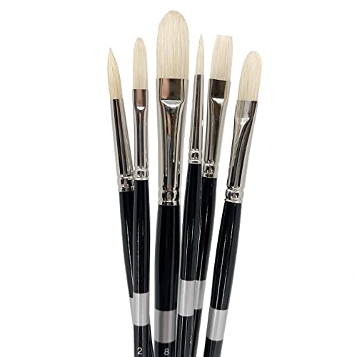 Trekell Hog Bristle Long Handle Top Sellers Brush Set Trekell Art Supplies