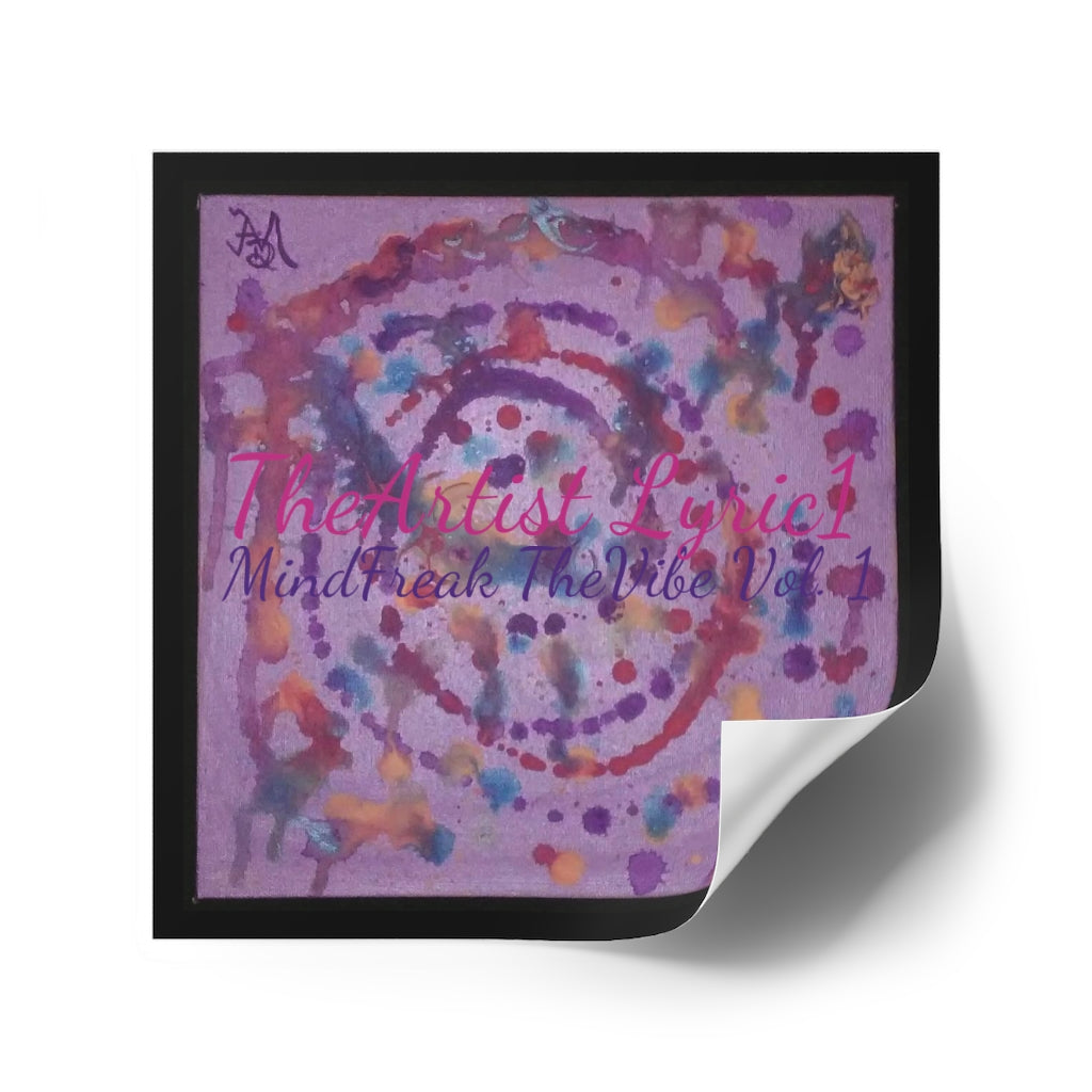 Copy of MindFreak TheVibe Vol. 1 (Album Art) Laminate Stickers, Square
