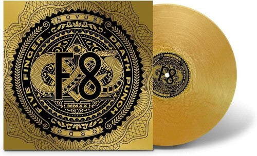 Five Finger Death Punch - F8 (Limited Edition Gold Nugget Colored Vinyl) Pale Blue Dot Records