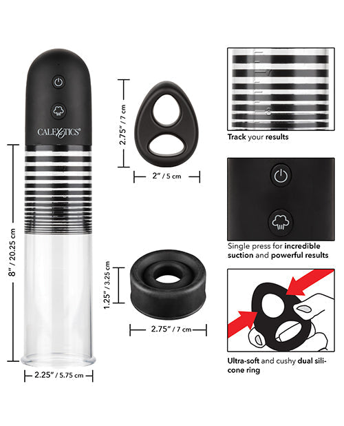 Optimum Series Rechargeable EZ Pump Kit - Clear Adult Toy Box