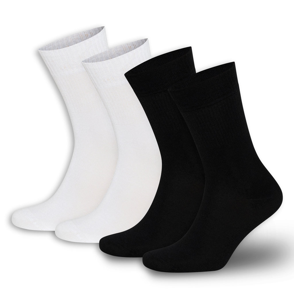 Men’s & Women’s Bamboo Diabetic Crew Socks 4-Pack Bambooven