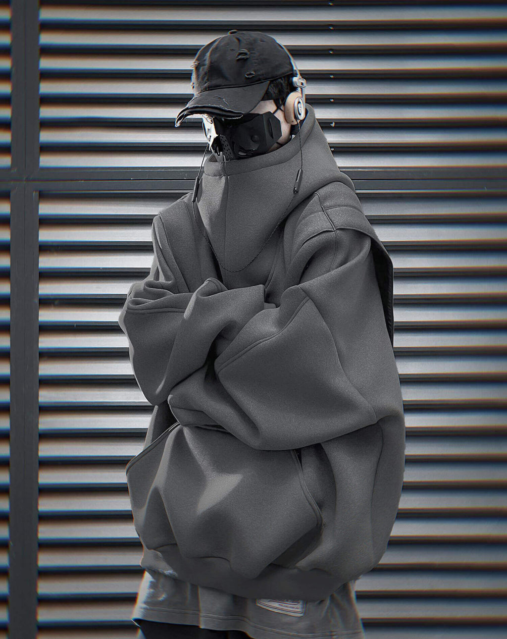 HiH50 Grey Nexus Hoodie Niepce