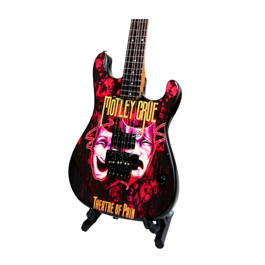 The Complete Mötley Crüe Album Cover Collectible Miniature Guitar Set – All 4 Official Mini Guitar Designs The Mini Axe