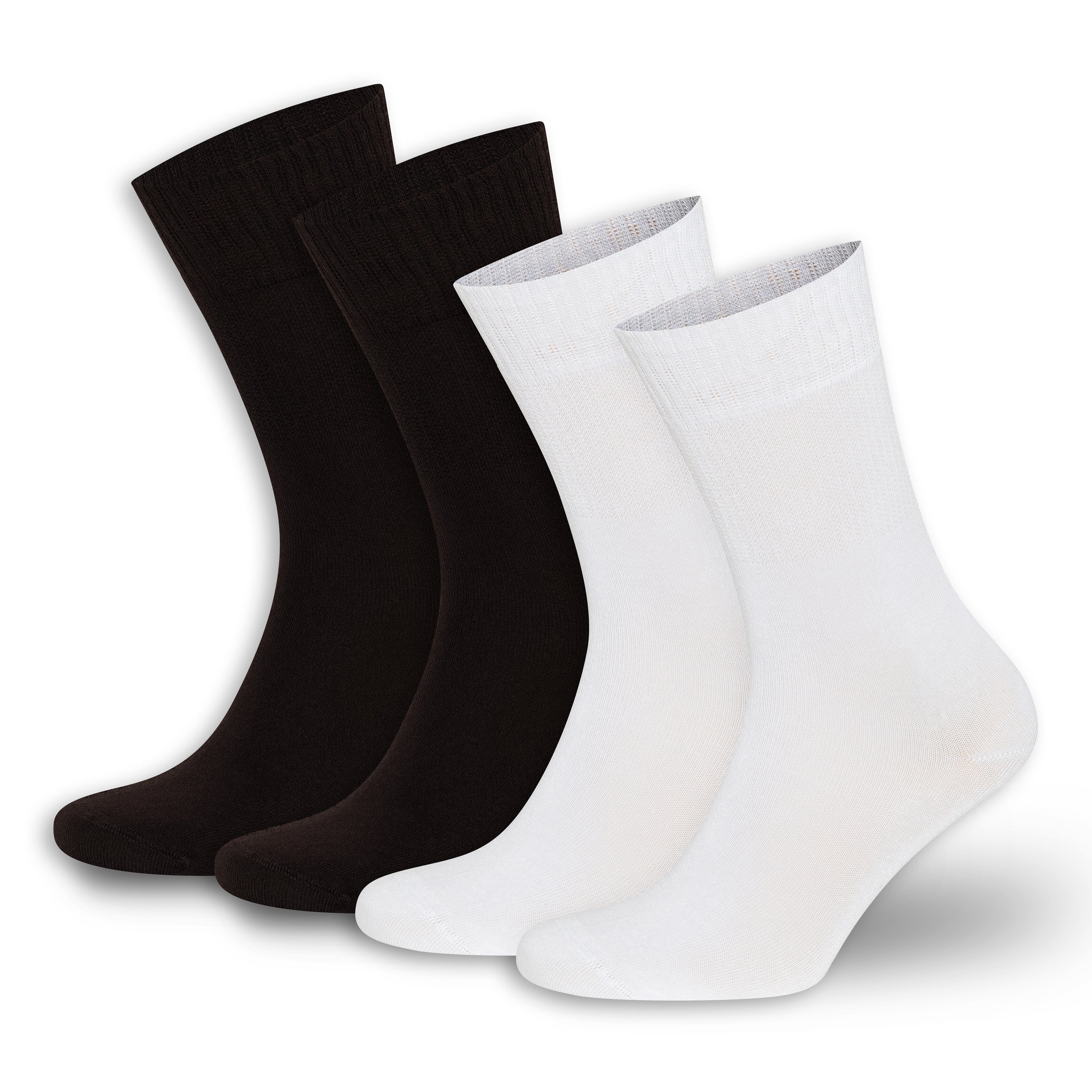 Men’s & Women’s Bamboo Diabetic Crew Socks 4-Pack Bambooven