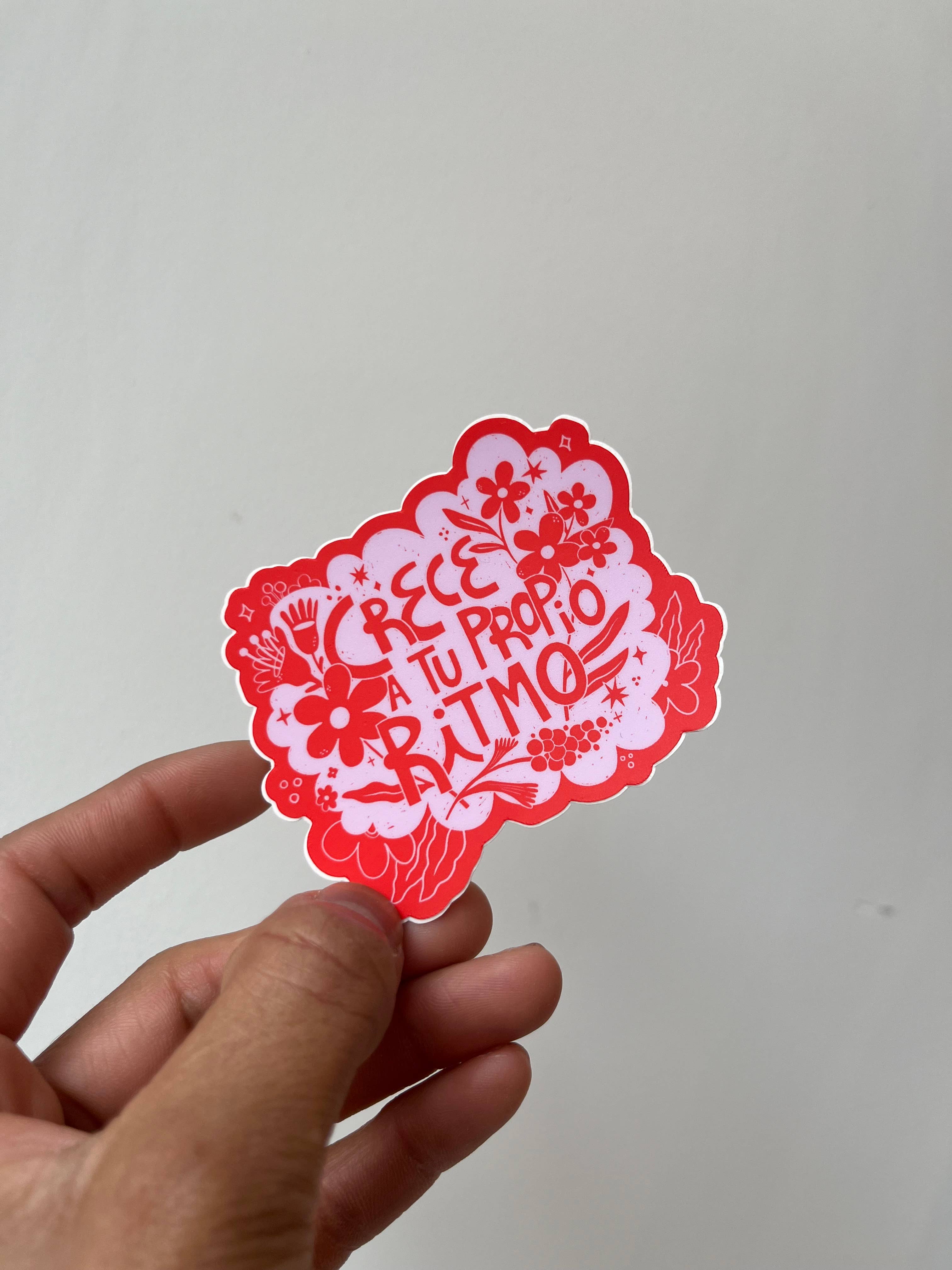 Crece a tu Propio Ritmo Sticker Tia Chucha's Centro Cultural & Bookstore