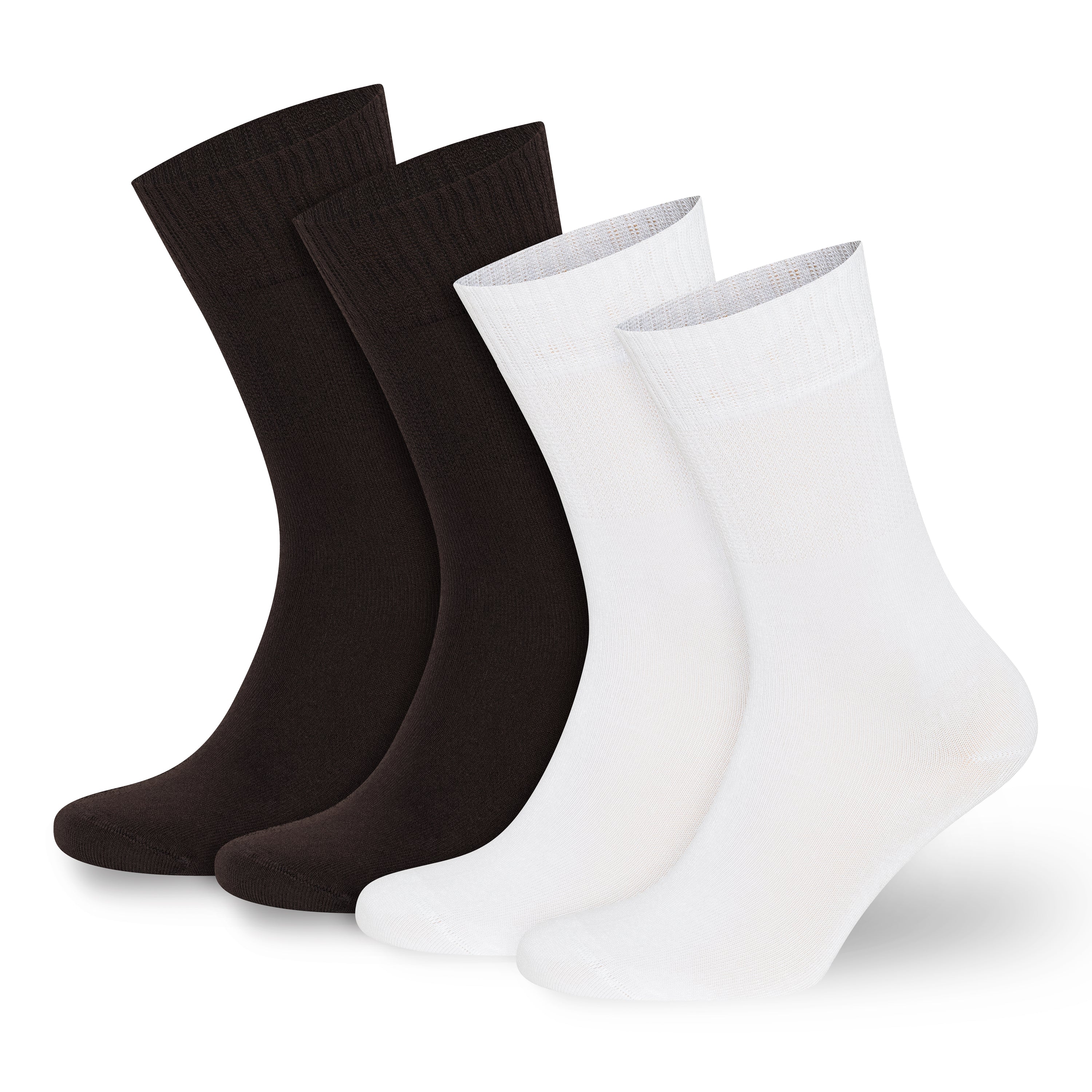 Men’s & Women’s Bamboo Diabetic Crew Socks 4-Pack Bambooven