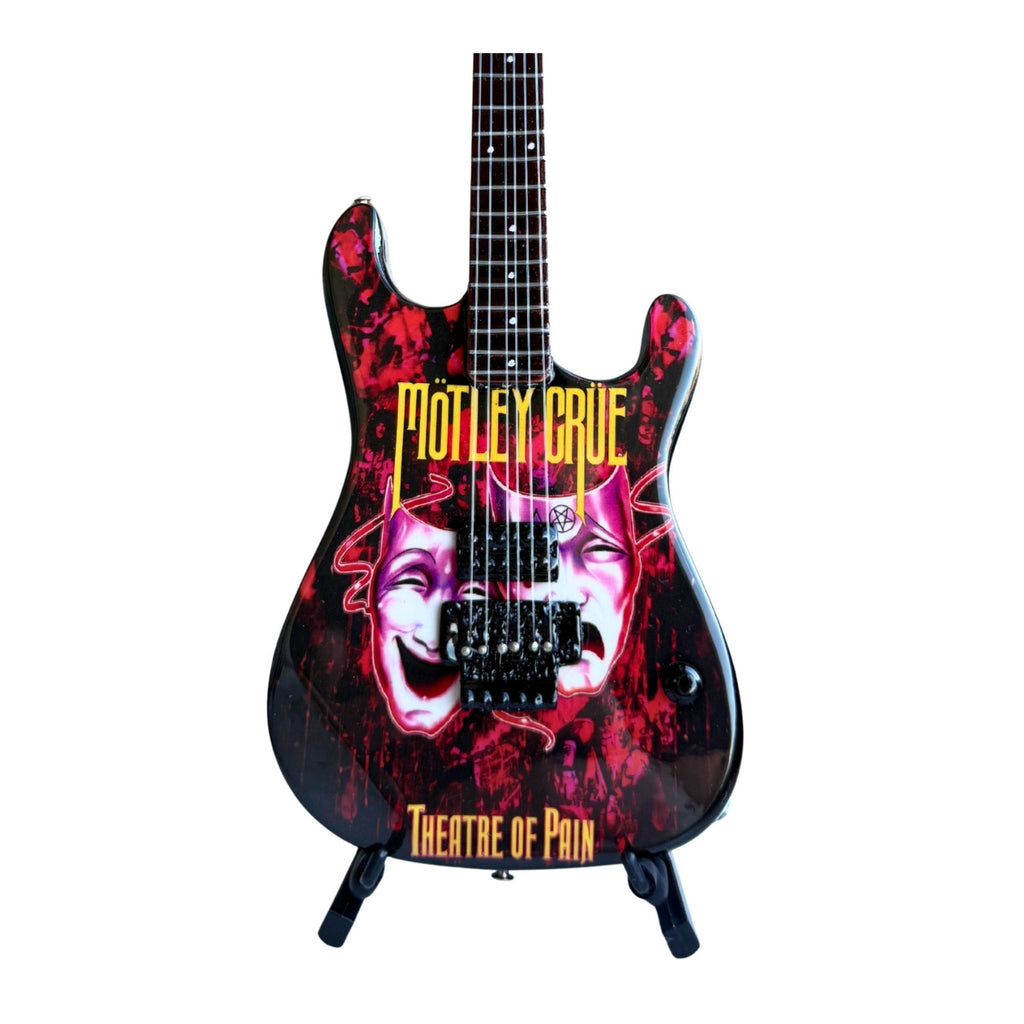 The Complete Mötley Crüe Album Cover Collectible Miniature Guitar Set – All 4 Official Mini Guitar Designs The Mini Axe