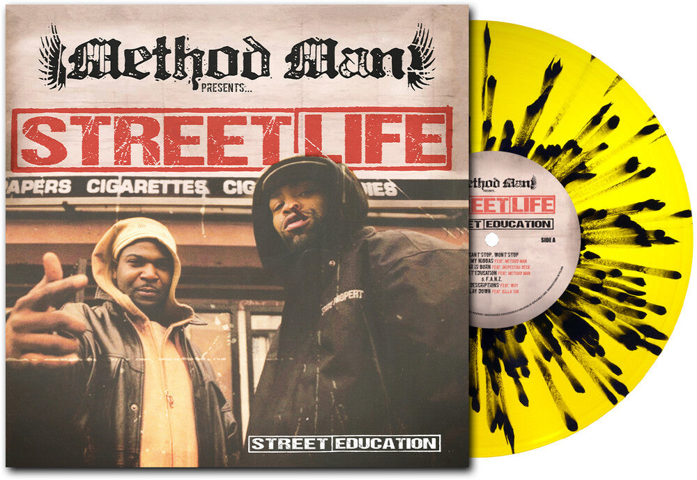 Method Man Presents Streetlife - Street Education 20th Anniversary - Yellow & Black [LP] Pale Blue Dot Records
