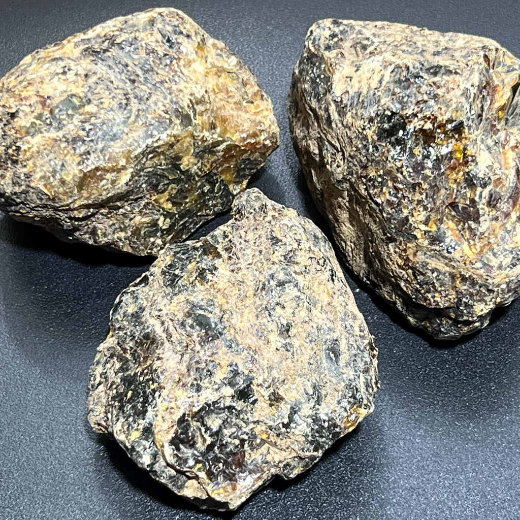 Large Black Amber Boulders (UV Reactive) Rough Raw Fossilized Tree Resin Wholesale Amazing Crystals