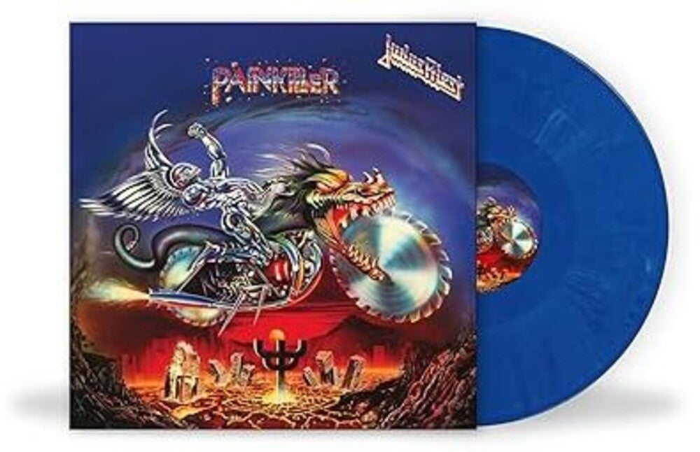 Judas Priest - Painkiller - Nad Blue & Blue White Marble Vinyl [LP] Pale Blue Dot Records