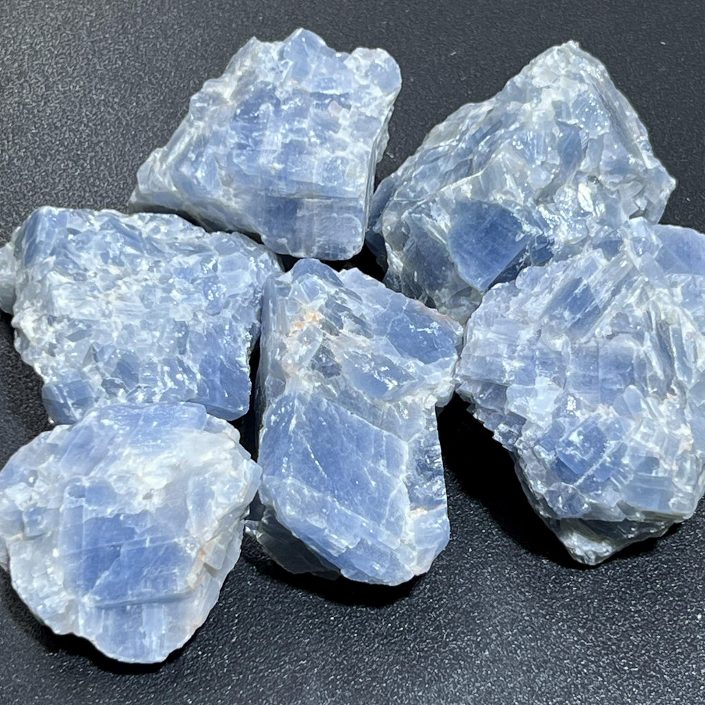 Blue Calcite Crystal Rough Raw Stones (By The Piece or Pound) Amazing Crystals