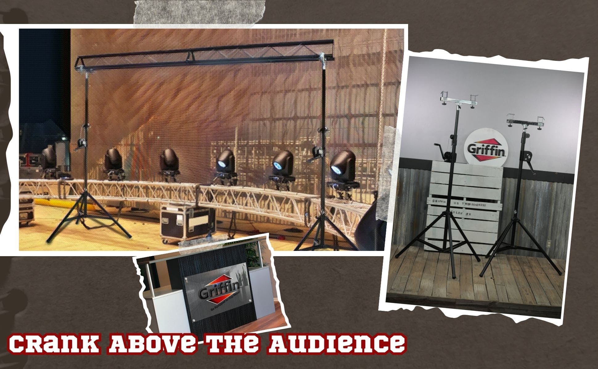Light Trussing Stands by GRIFFIN | T Adapter DJ Booth Kit & Truss System for Lighting Cans & Speakers | Pro-Audio Stage Platform Hardware Mounting Package | PA Equipment Gear Holder | Live Music Gigs GeekStands.com