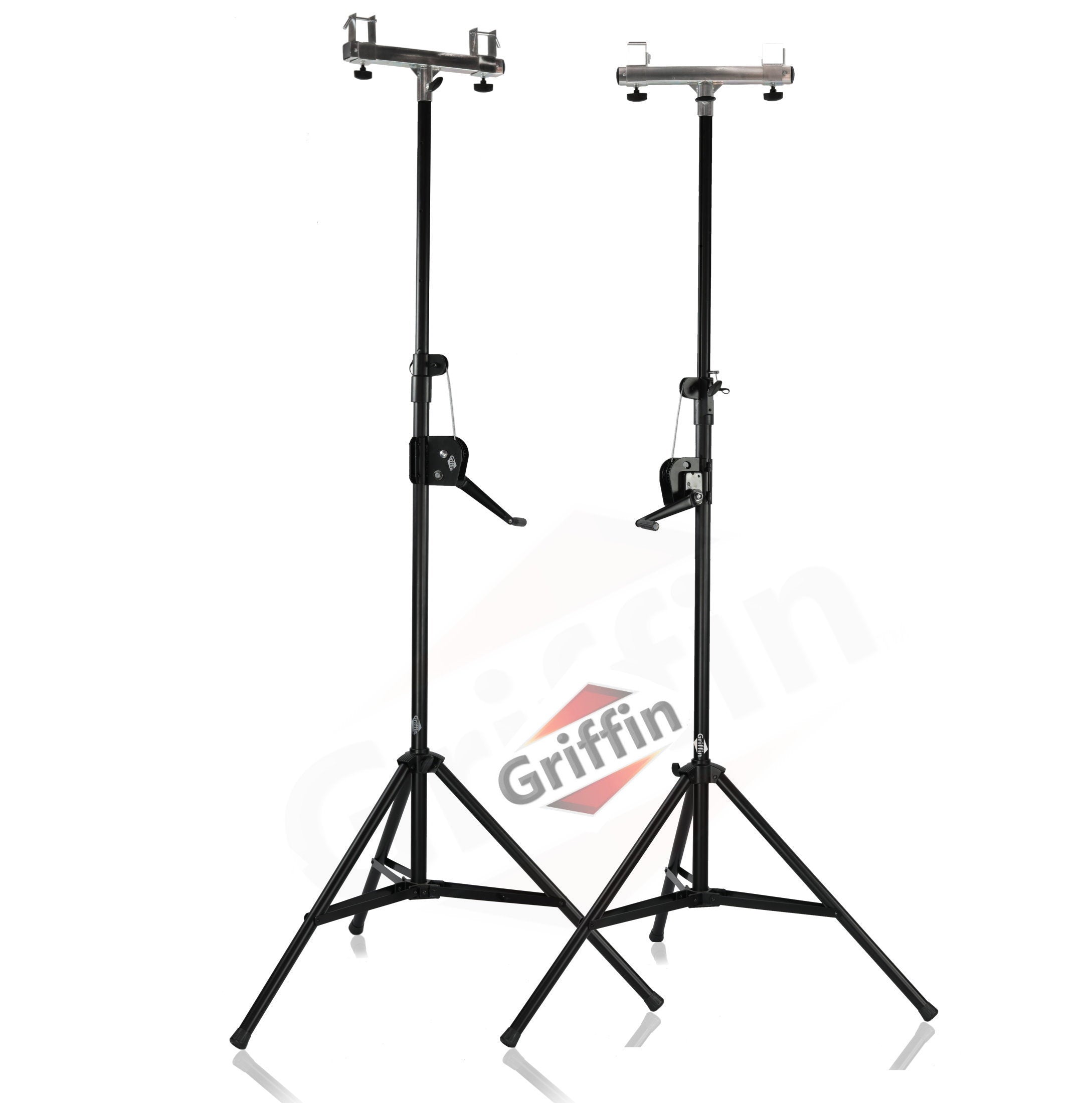 Light Trussing Stands by GRIFFIN | T Adapter DJ Booth Kit & Truss System for Lighting Cans & Speakers | Pro-Audio Stage Platform Hardware Mounting Package | PA Equipment Gear Holder | Live Music Gigs GeekStands.com