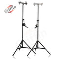 Light Trussing Stands by GRIFFIN - T Adapter DJ Booth Kit & Truss System for Lighting Cans & Speakers - Pro-Audio Stage Platform Hardware Mounting Kit GeekStands.com