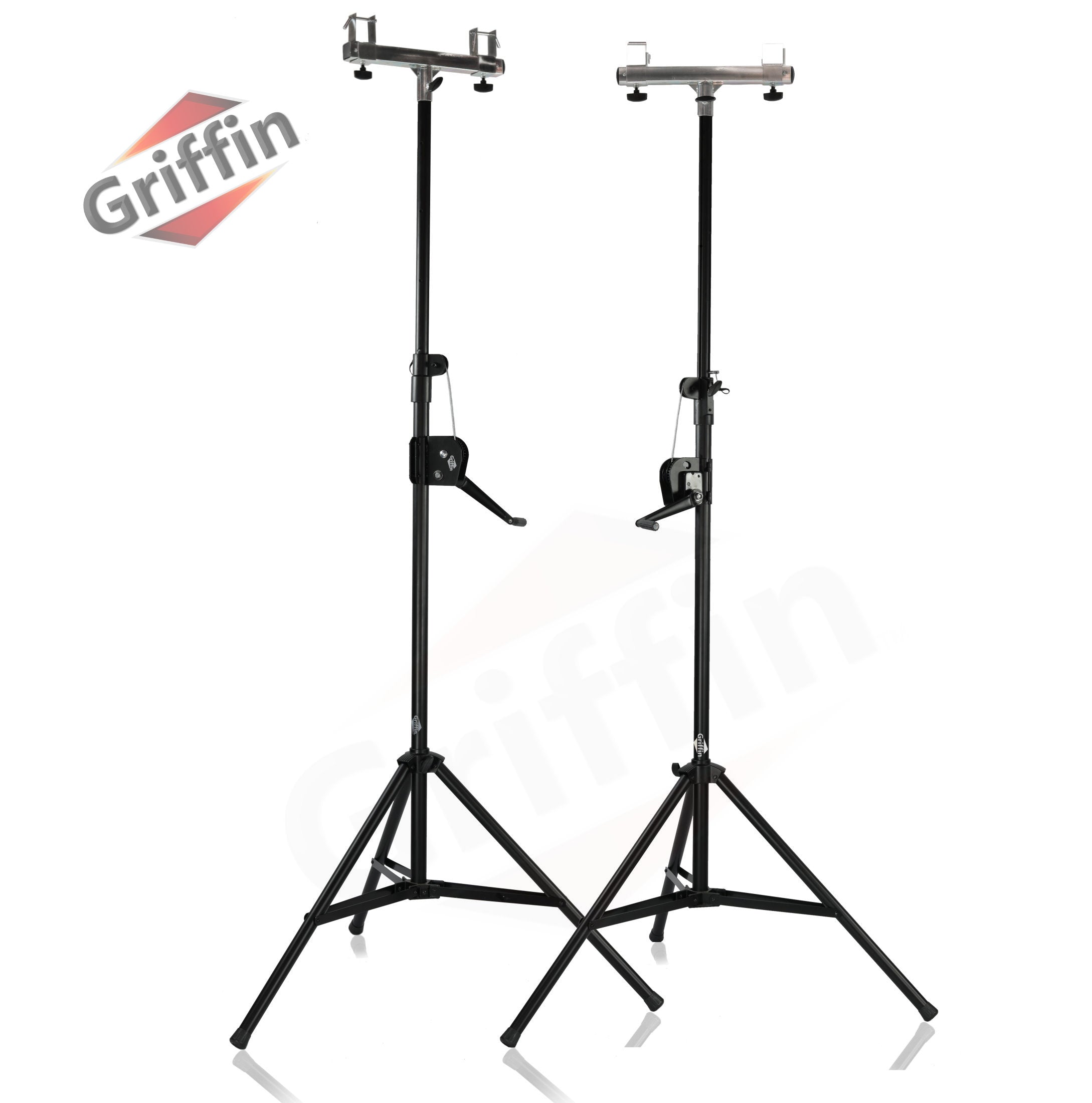 Light Trussing Stands by GRIFFIN - T Adapter DJ Booth Kit & Truss System for Lighting Cans & Speakers - Pro-Audio Stage Platform Hardware Mounting Kit GeekStands.com