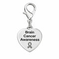Heart Shaped Brain Cancer Hanging Charms The Awareness Company