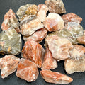 Mixed Color Red Green Calcite Crystal Rough Raw Stones (By The Piece or Pound) Wholesale Amazing Crystals