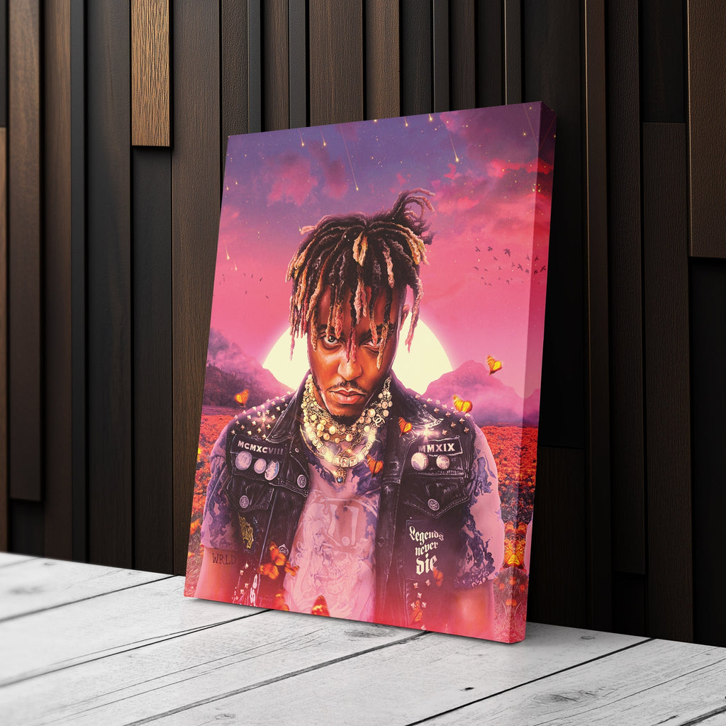 Juice WRLD Canvas – Rap Icon Wall Art for Home Decor CanvasBlackArt