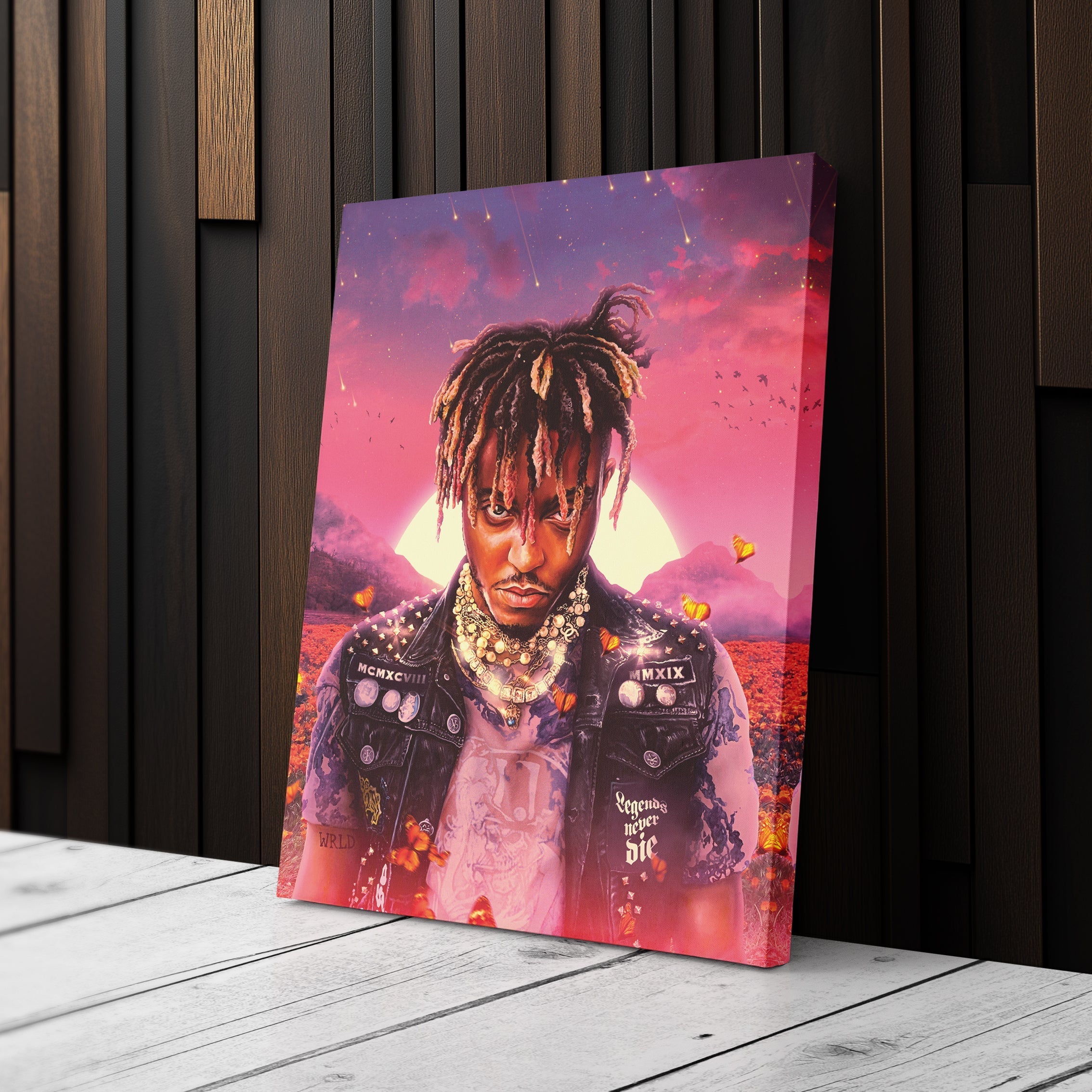 Juice WRLD Canvas – Rap Icon Wall Art for Home Decor CanvasBlackArt