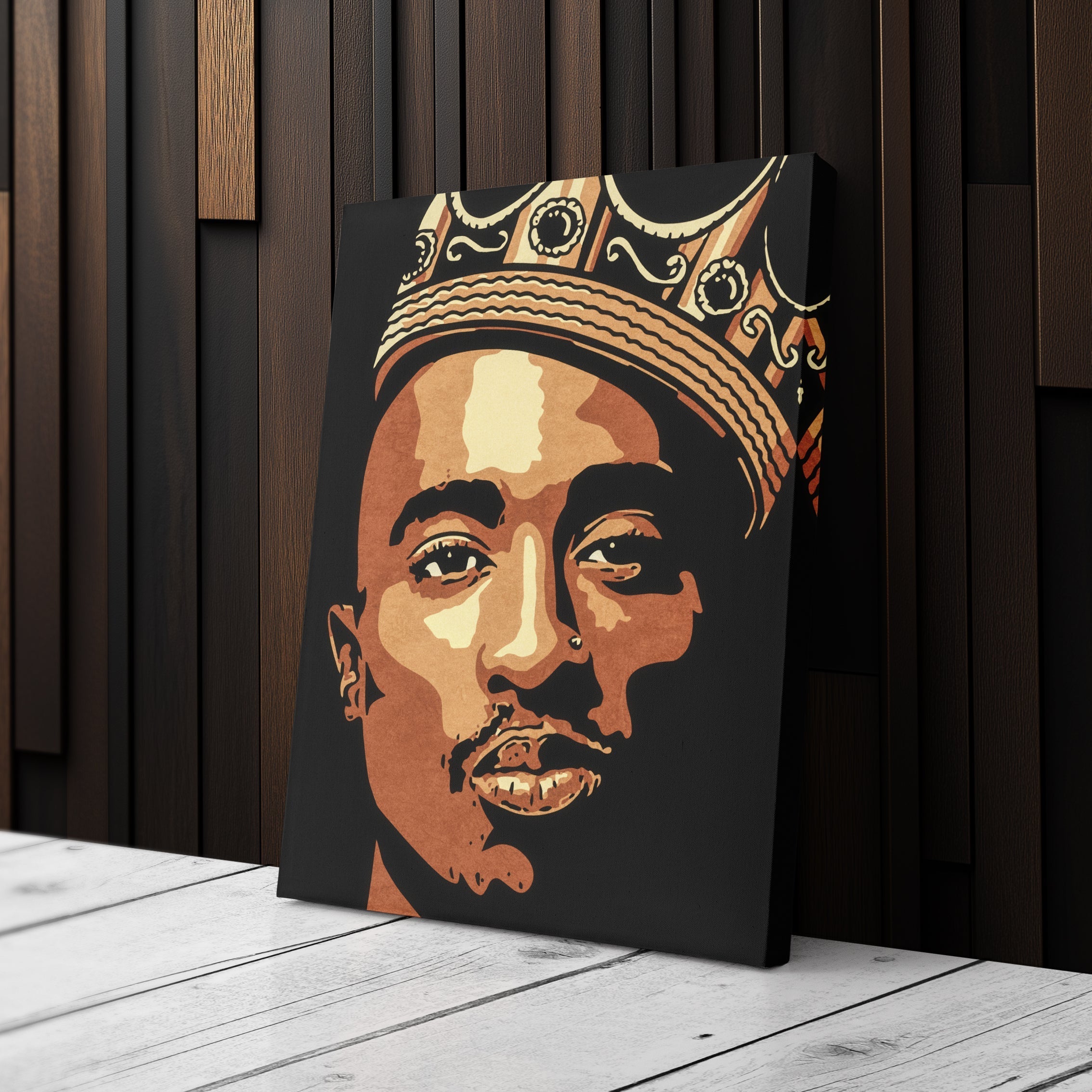 Tupac Canvas – Iconic Rap Wall Art for Music Lovers CanvasBlackArt