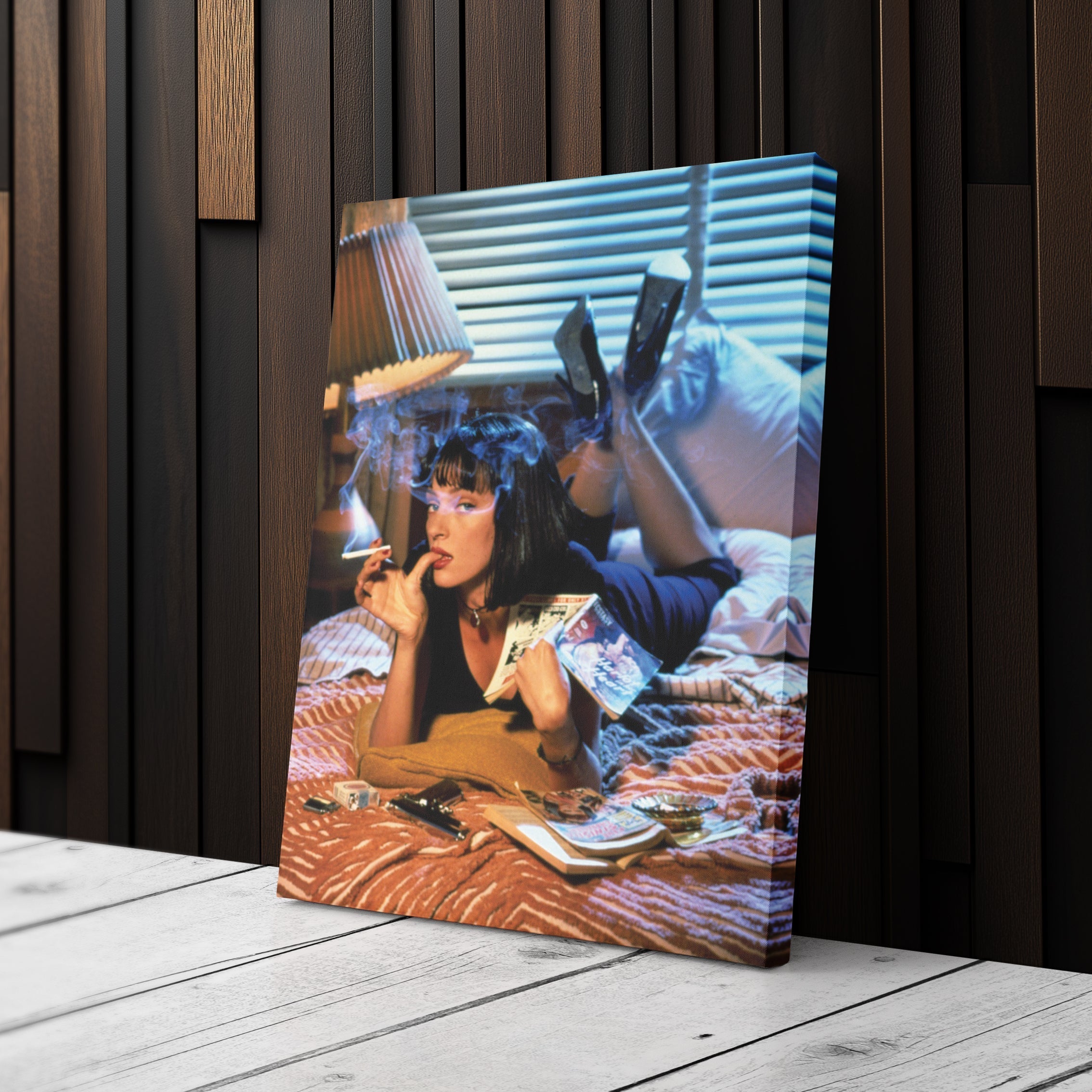 Pulp Fiction Uma Canvas – Cult Classic Wall Art Decor CanvasBlackArt