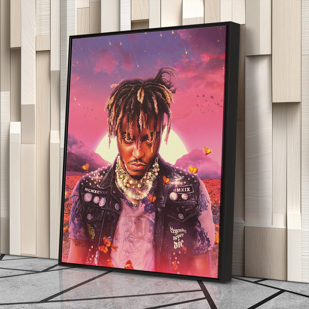 Juice WRLD Canvas – Rap Icon Wall Art for Home Decor CanvasBlackArt