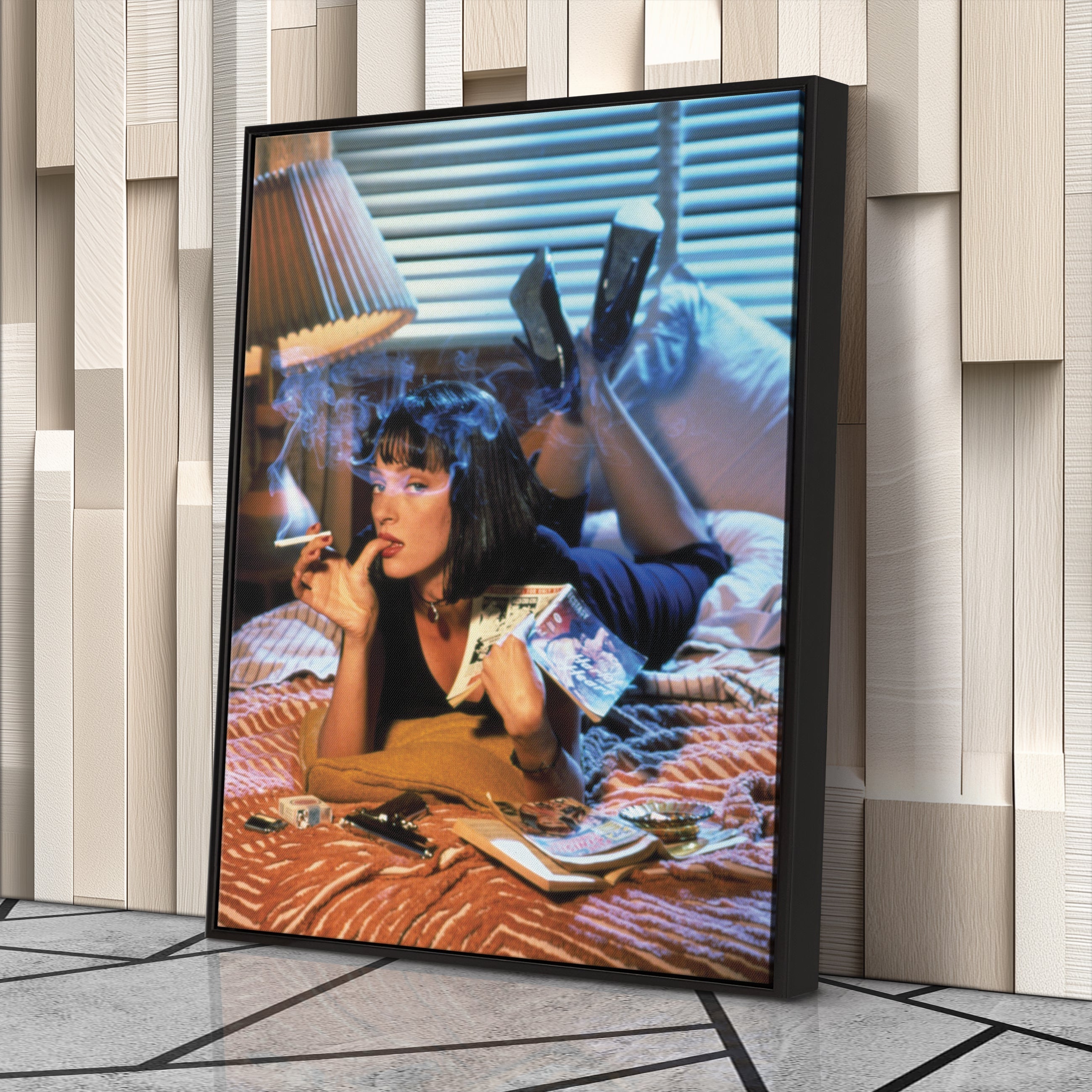 Pulp Fiction Uma Canvas – Cult Classic Wall Art Decor CanvasBlackArt