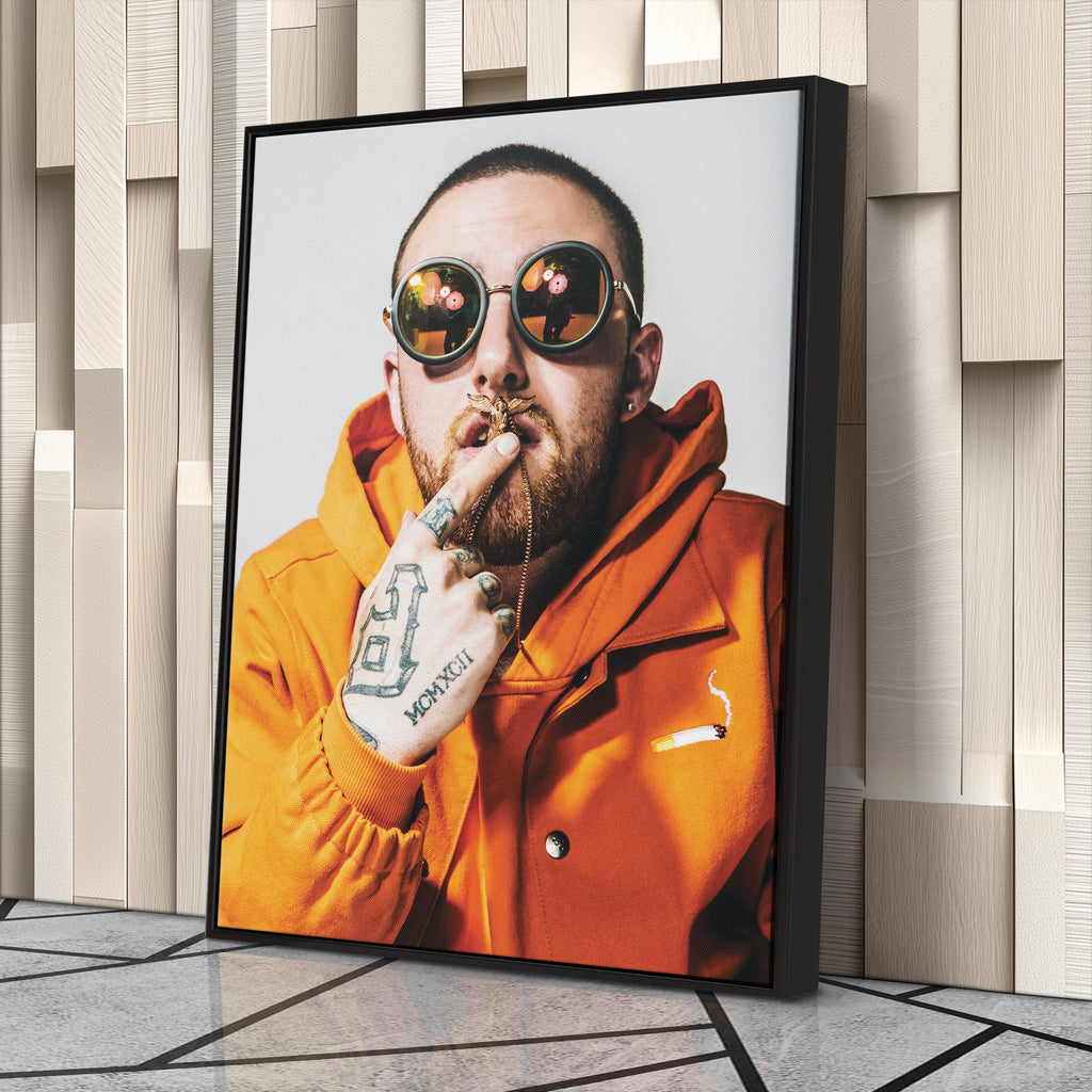 Mac Miller Canvas – Rap Icon Wall Art for Studio Decor CanvasBlackArt