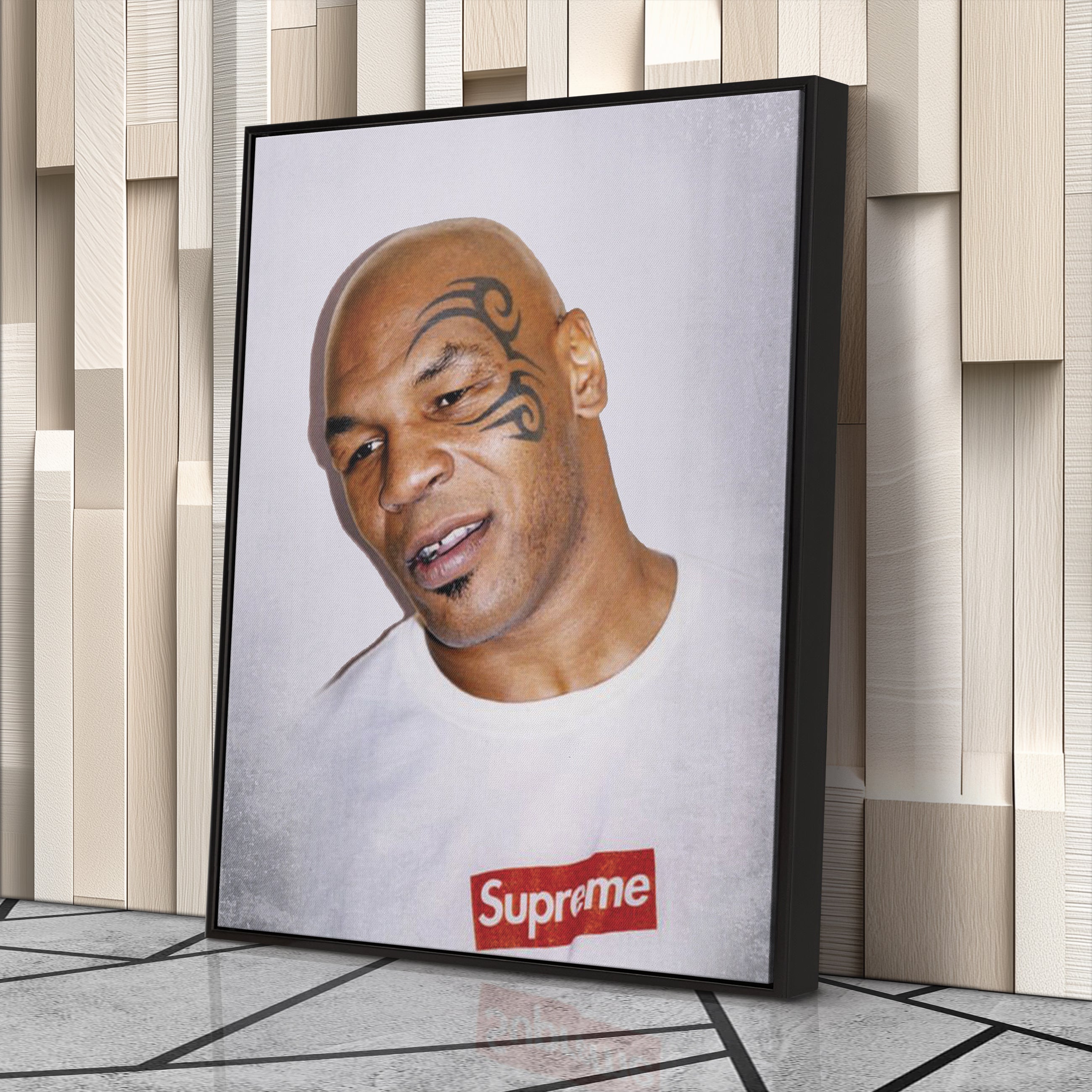 Mike Tyson Canvas – Boxing Champion Wall Art for Home Decor CanvasBlackArt